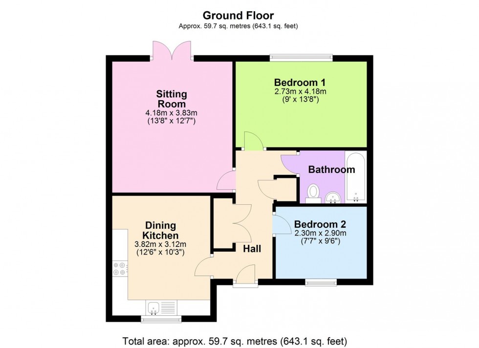 Floorplan for Javelin Way, Bedale