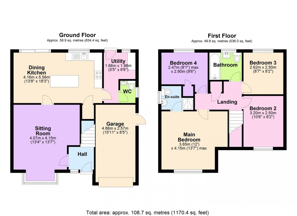 Floorplan for Sandhill Lane, Aiskew, Bedale