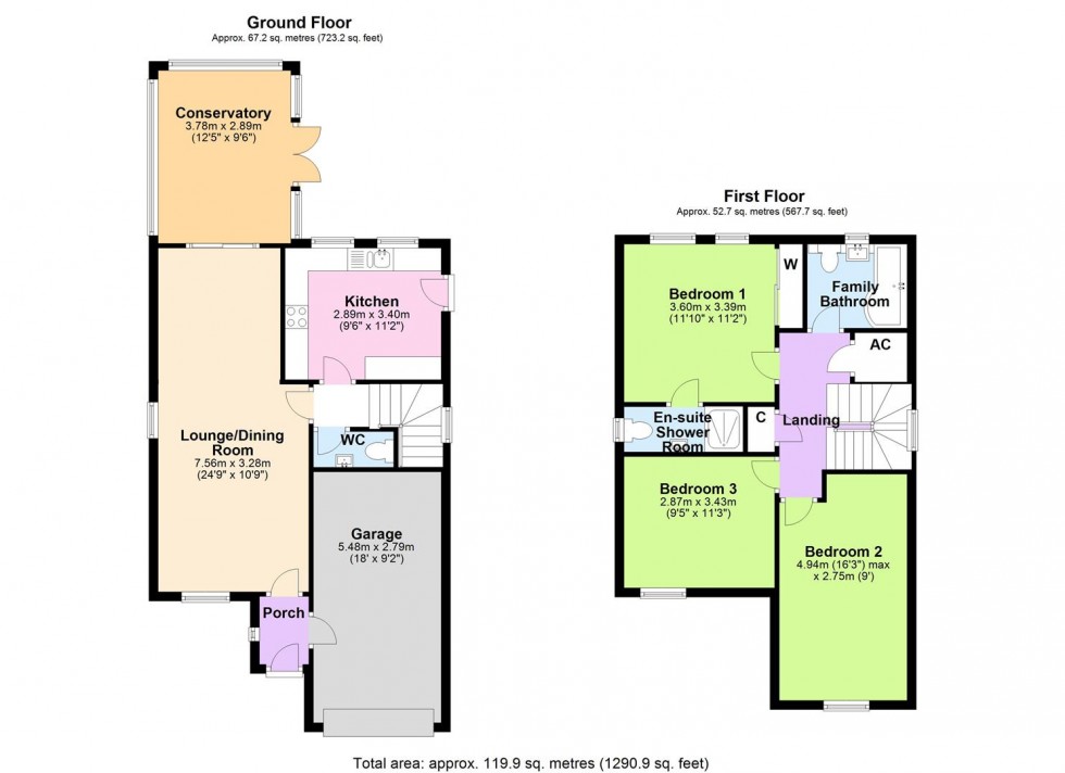 Floorplan for Wellington Way, Brompton On Swale